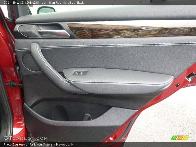 Vermilion Red Metallic / Black 2014 BMW X3 xDrive28i