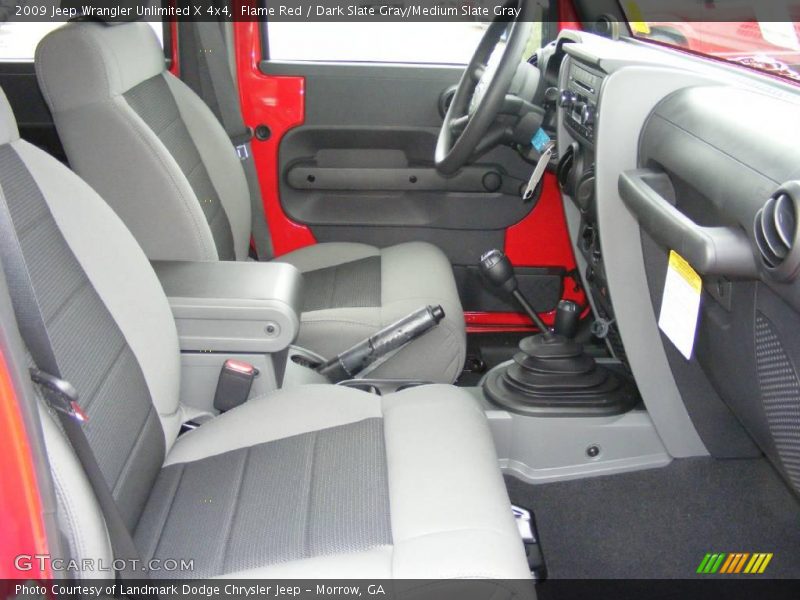 Flame Red / Dark Slate Gray/Medium Slate Gray 2009 Jeep Wrangler Unlimited X 4x4
