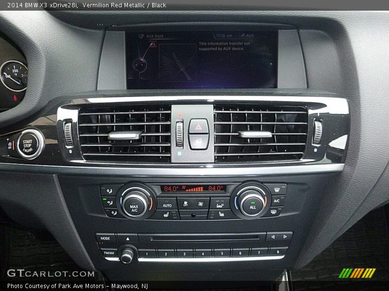 Vermilion Red Metallic / Black 2014 BMW X3 xDrive28i