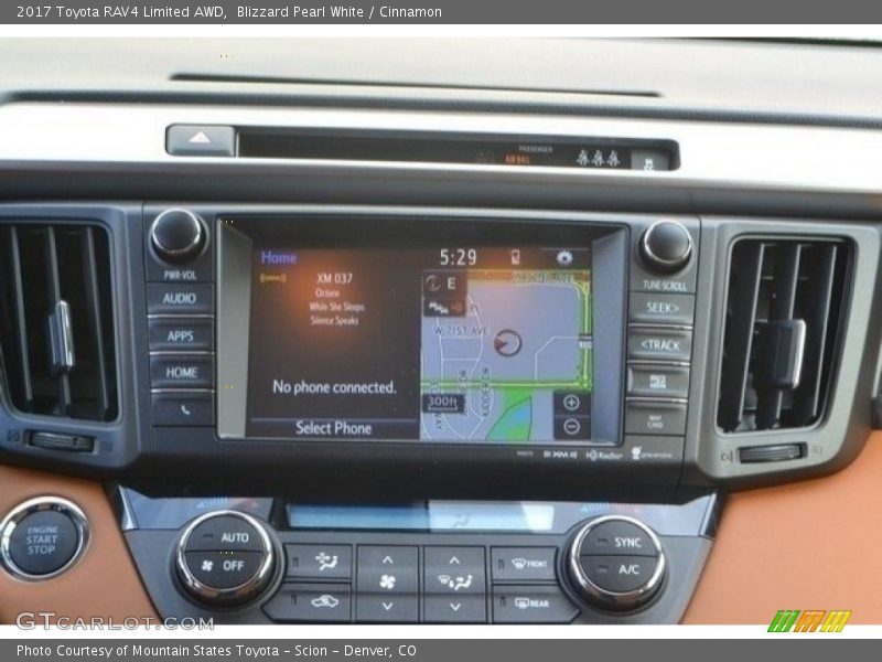 Controls of 2017 RAV4 Limited AWD