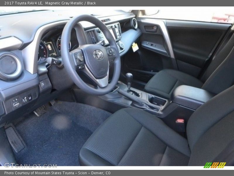 Magnetic Gray Metallic / Black 2017 Toyota RAV4 LE
