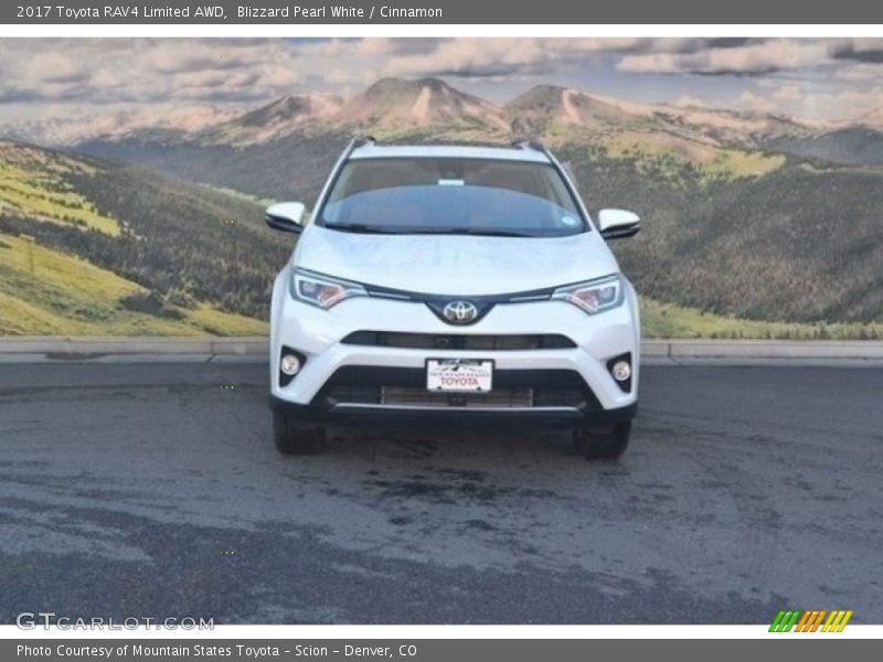 Blizzard Pearl White / Cinnamon 2017 Toyota RAV4 Limited AWD