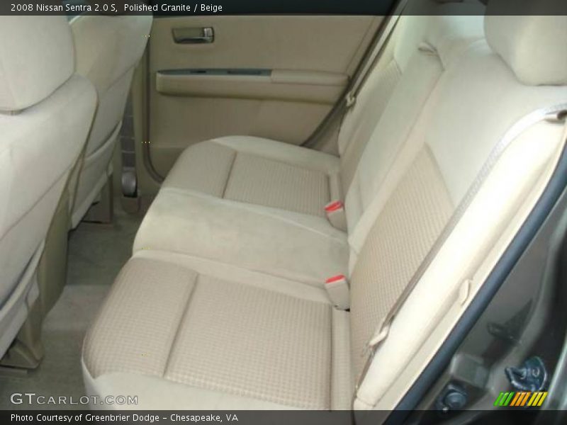 Polished Granite / Beige 2008 Nissan Sentra 2.0 S