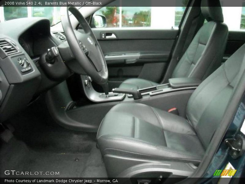 Barents Blue Metallic / Off-Black 2008 Volvo S40 2.4i