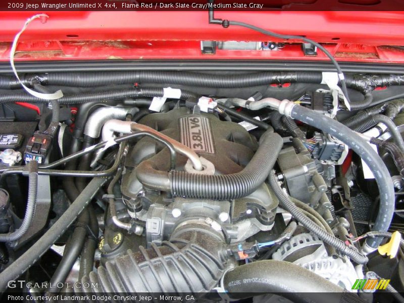 Flame Red / Dark Slate Gray/Medium Slate Gray 2009 Jeep Wrangler Unlimited X 4x4