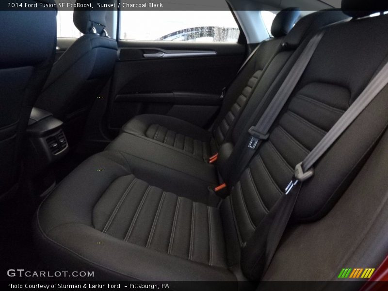 Sunset / Charcoal Black 2014 Ford Fusion SE EcoBoost