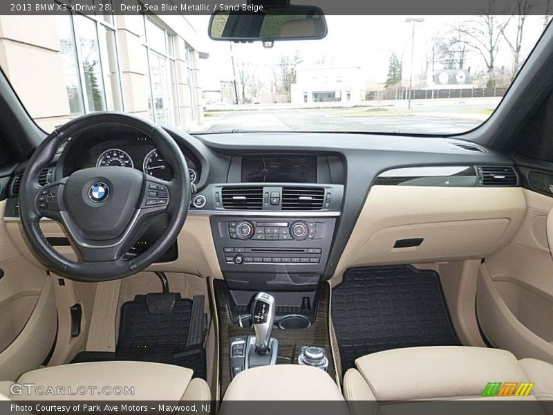 Deep Sea Blue Metallic / Sand Beige 2013 BMW X3 xDrive 28i