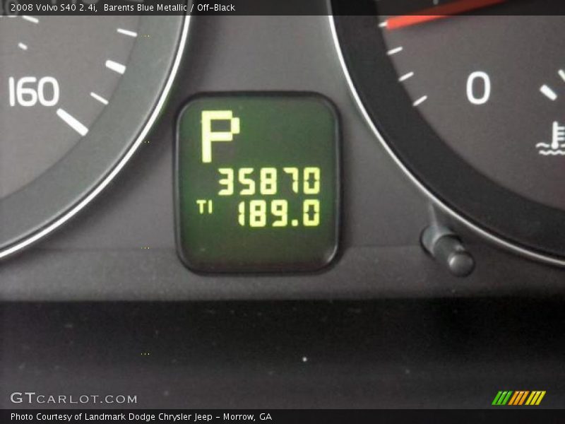 Barents Blue Metallic / Off-Black 2008 Volvo S40 2.4i