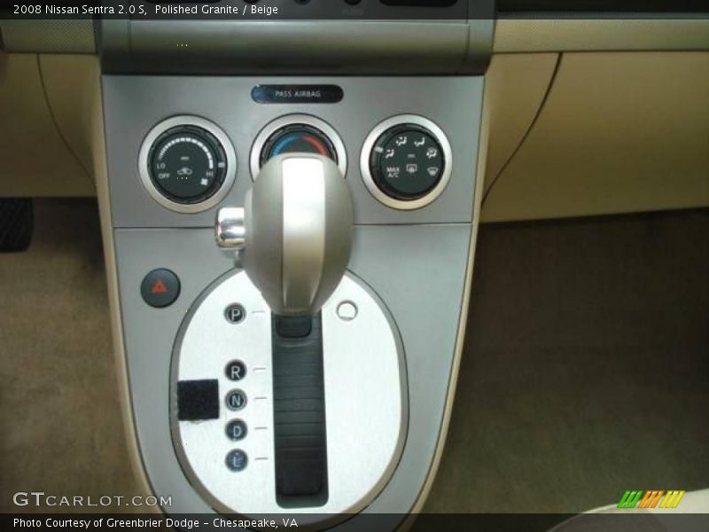 Polished Granite / Beige 2008 Nissan Sentra 2.0 S