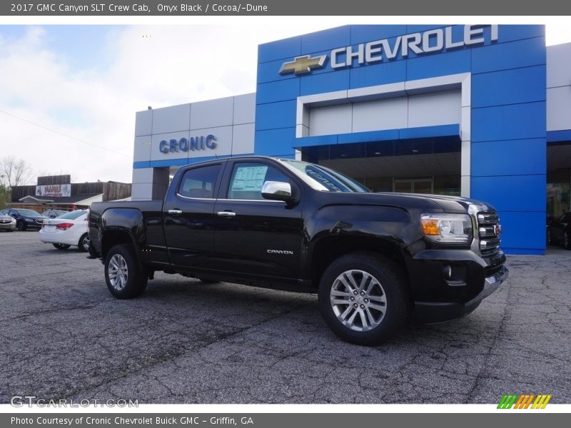 Onyx Black / Cocoa/­Dune 2017 GMC Canyon SLT Crew Cab