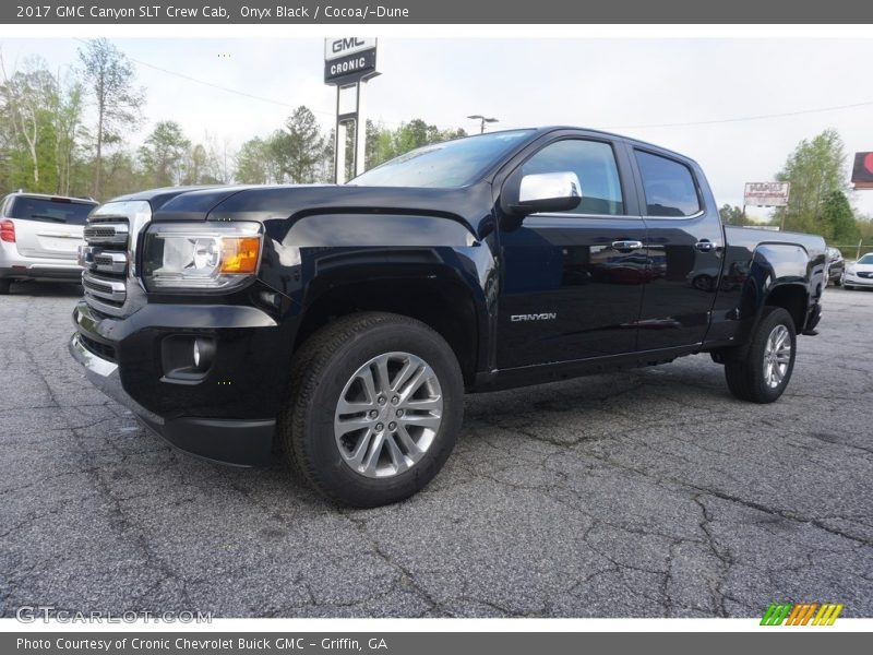 Onyx Black / Cocoa/­Dune 2017 GMC Canyon SLT Crew Cab