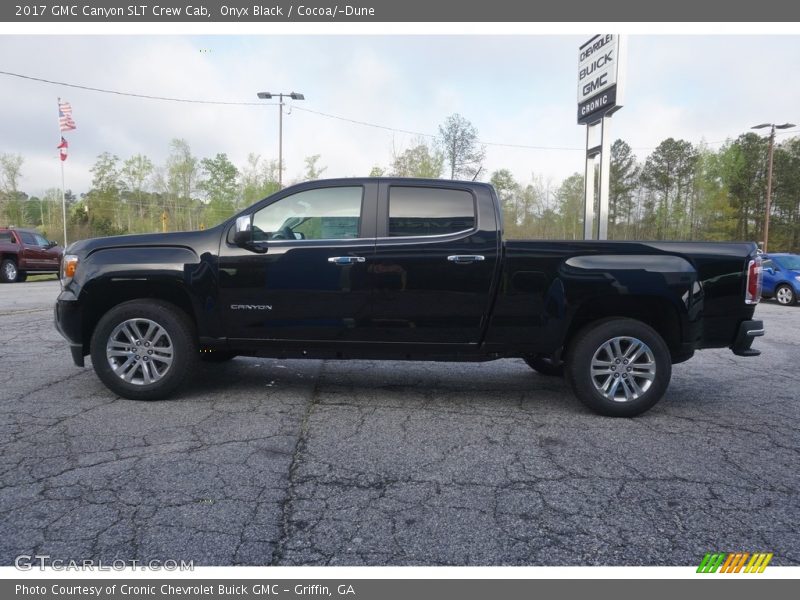 Onyx Black / Cocoa/­Dune 2017 GMC Canyon SLT Crew Cab