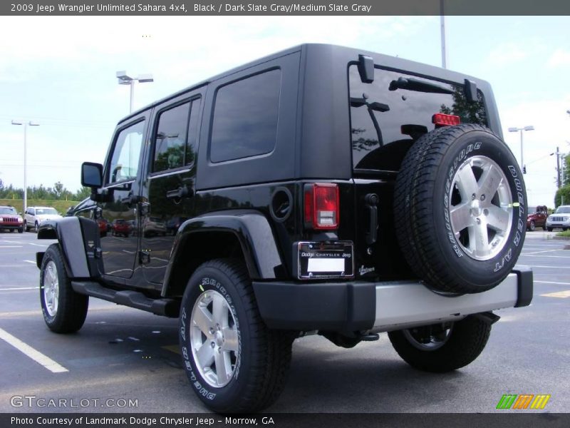 Black / Dark Slate Gray/Medium Slate Gray 2009 Jeep Wrangler Unlimited Sahara 4x4