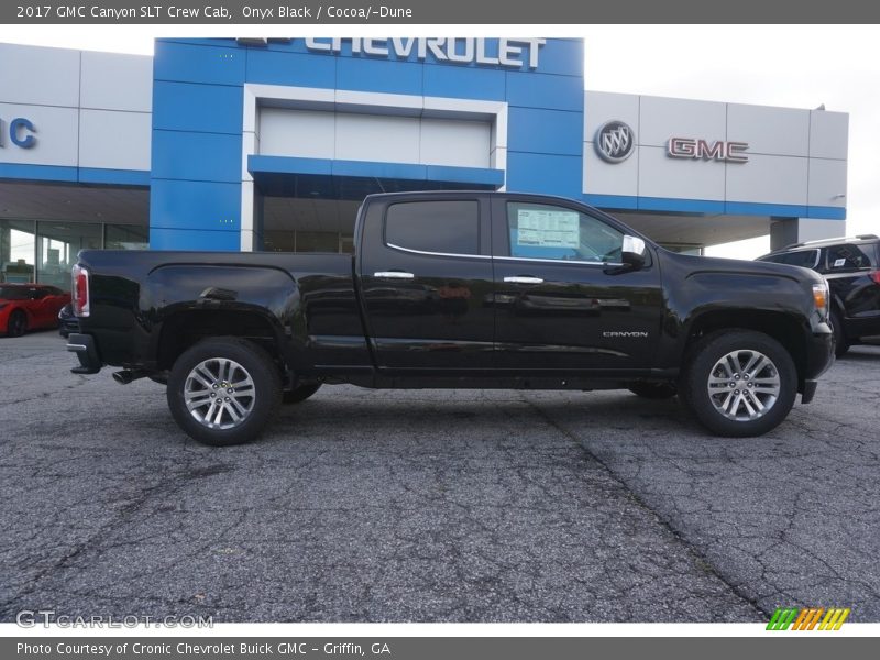 Onyx Black / Cocoa/­Dune 2017 GMC Canyon SLT Crew Cab