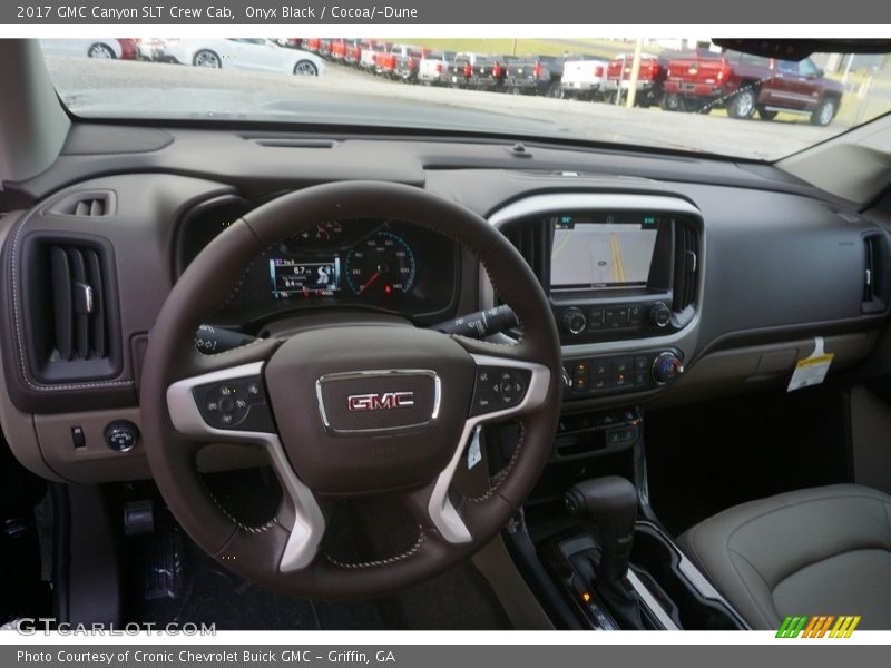 Onyx Black / Cocoa/­Dune 2017 GMC Canyon SLT Crew Cab