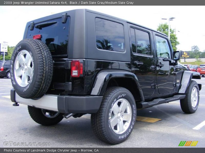 Black / Dark Slate Gray/Medium Slate Gray 2009 Jeep Wrangler Unlimited Sahara 4x4