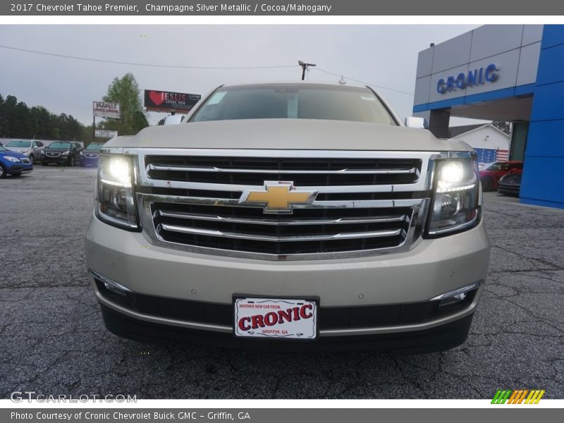 Champagne Silver Metallic / Cocoa/Mahogany 2017 Chevrolet Tahoe Premier
