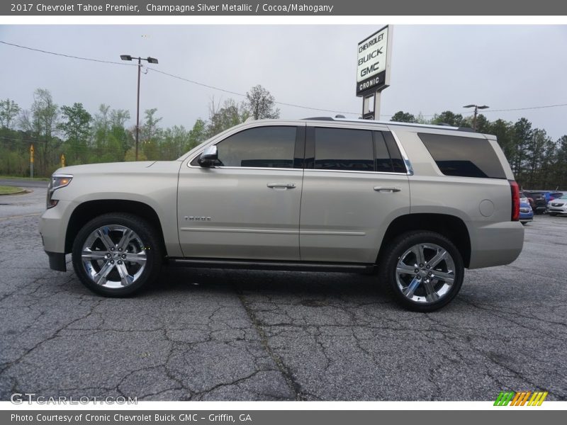 Champagne Silver Metallic / Cocoa/Mahogany 2017 Chevrolet Tahoe Premier