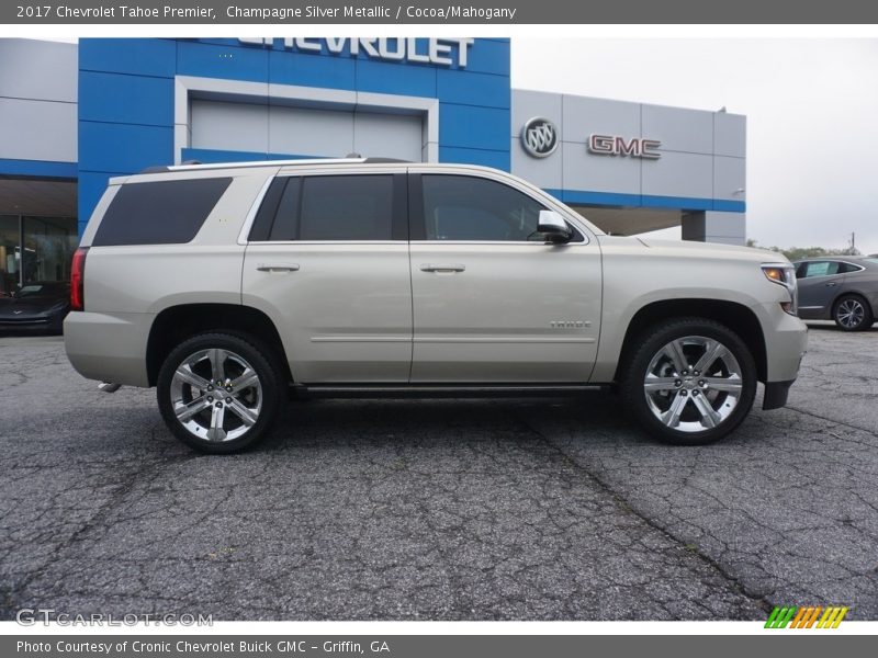 Champagne Silver Metallic / Cocoa/Mahogany 2017 Chevrolet Tahoe Premier