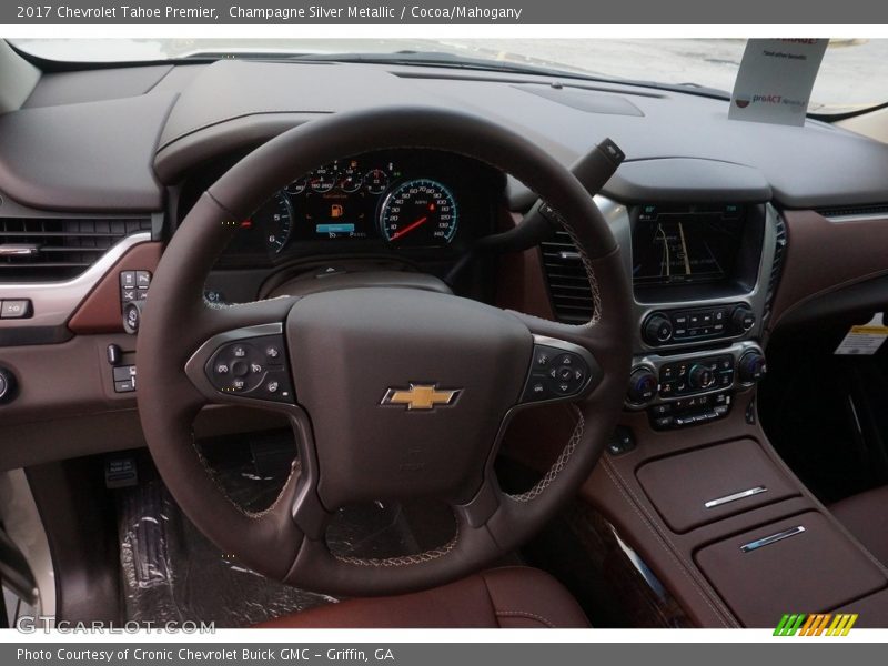 Champagne Silver Metallic / Cocoa/Mahogany 2017 Chevrolet Tahoe Premier