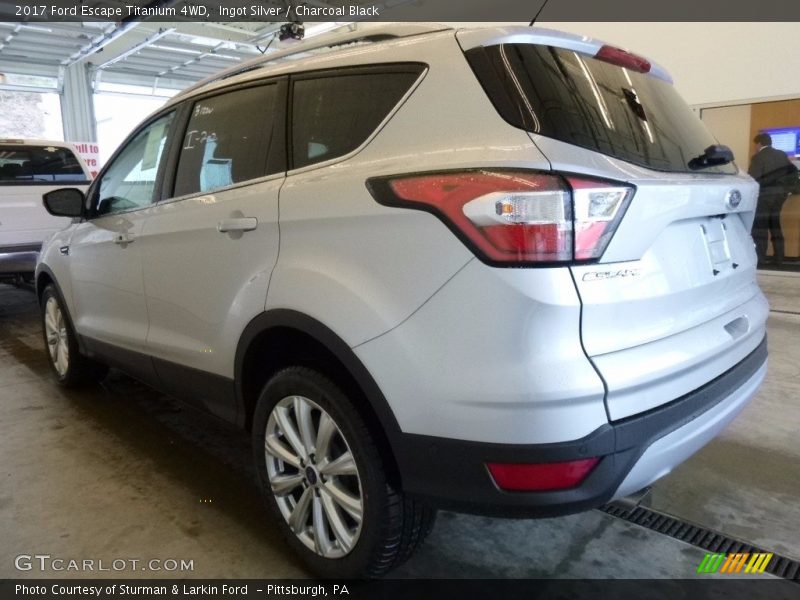 Ingot Silver / Charcoal Black 2017 Ford Escape Titanium 4WD