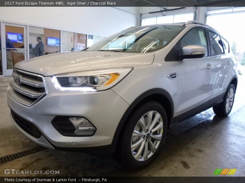 Ingot Silver / Charcoal Black 2017 Ford Escape Titanium 4WD