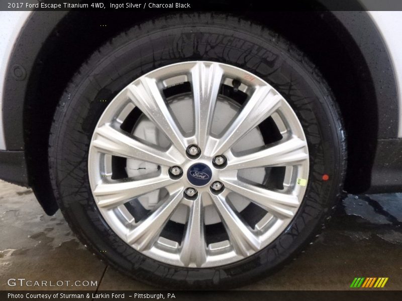 Ingot Silver / Charcoal Black 2017 Ford Escape Titanium 4WD