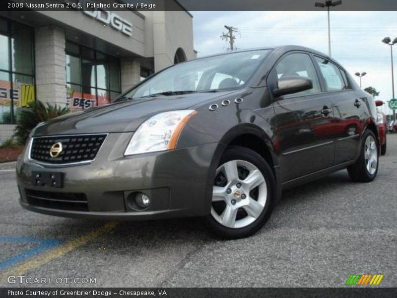 Polished Granite / Beige 2008 Nissan Sentra 2.0 S