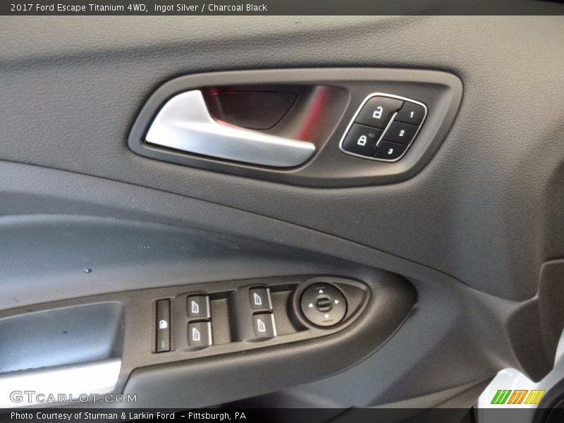 Ingot Silver / Charcoal Black 2017 Ford Escape Titanium 4WD