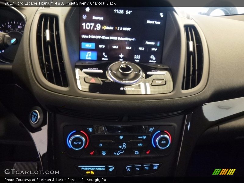 Ingot Silver / Charcoal Black 2017 Ford Escape Titanium 4WD