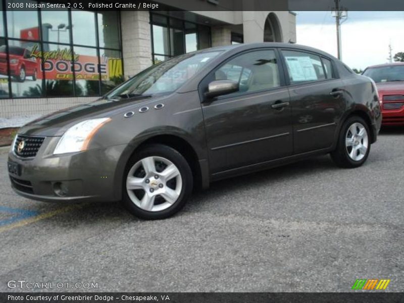 Polished Granite / Beige 2008 Nissan Sentra 2.0 S
