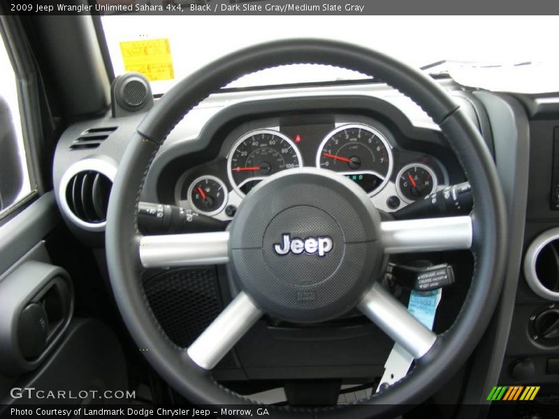 Black / Dark Slate Gray/Medium Slate Gray 2009 Jeep Wrangler Unlimited Sahara 4x4