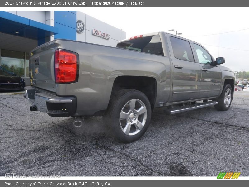 Pepperdust Metallic / Jet Black 2017 Chevrolet Silverado 1500 LT Crew Cab