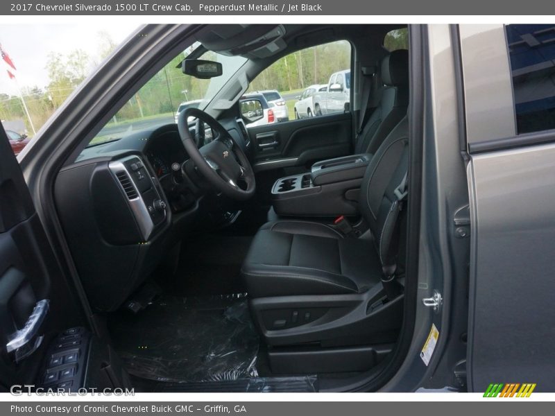 Pepperdust Metallic / Jet Black 2017 Chevrolet Silverado 1500 LT Crew Cab