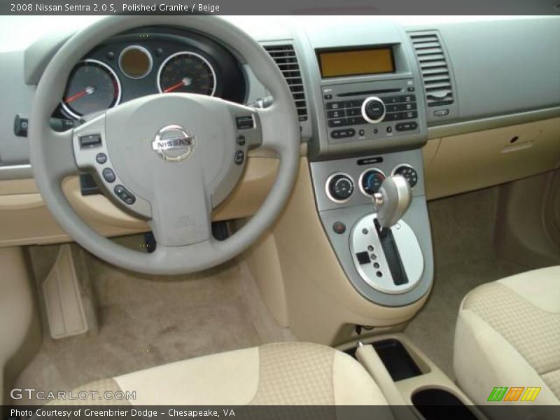 Polished Granite / Beige 2008 Nissan Sentra 2.0 S
