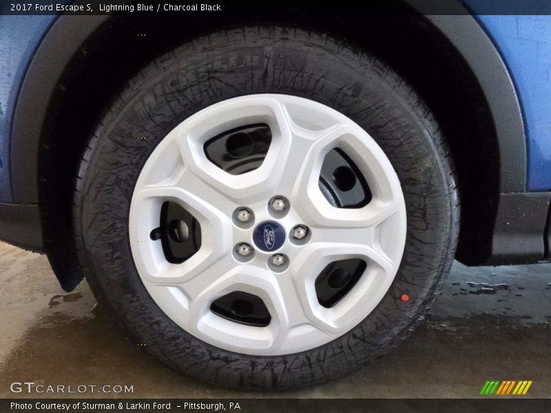 Lightning Blue / Charcoal Black 2017 Ford Escape S