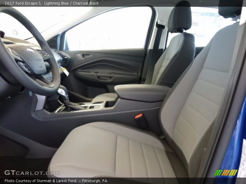 Lightning Blue / Charcoal Black 2017 Ford Escape S