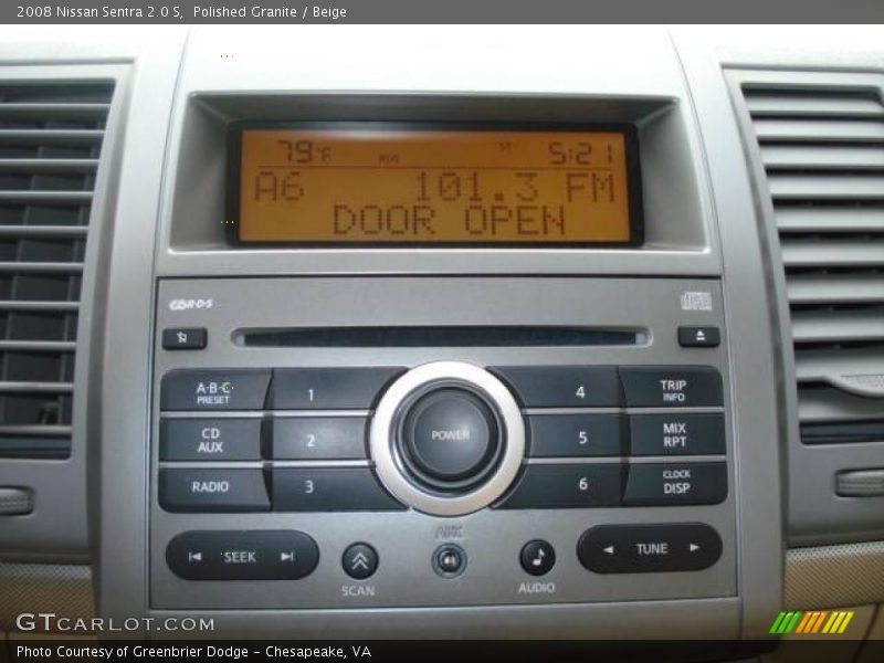 Polished Granite / Beige 2008 Nissan Sentra 2.0 S
