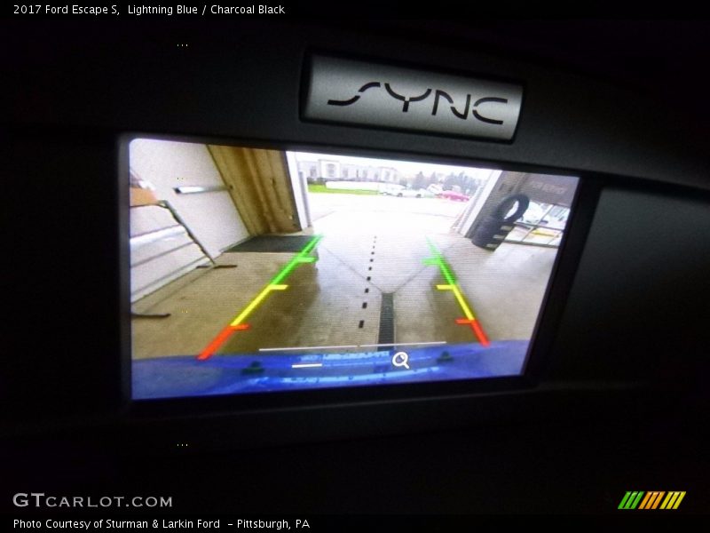Lightning Blue / Charcoal Black 2017 Ford Escape S