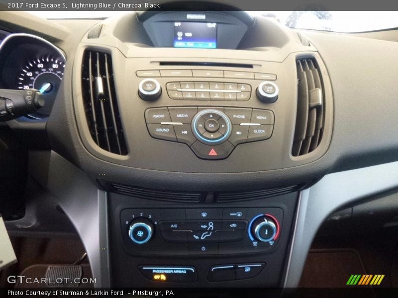 Lightning Blue / Charcoal Black 2017 Ford Escape S