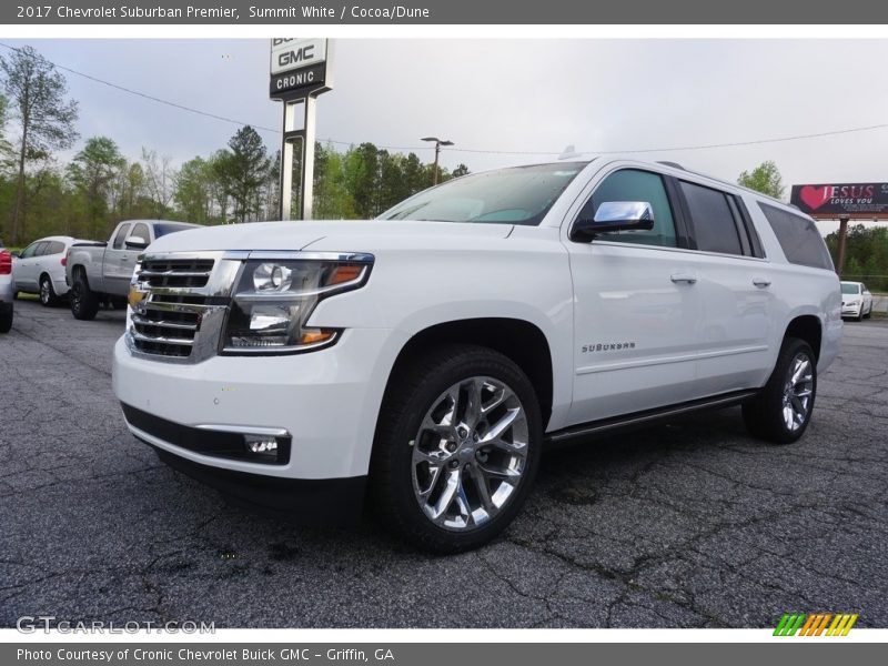 Summit White / Cocoa/Dune 2017 Chevrolet Suburban Premier