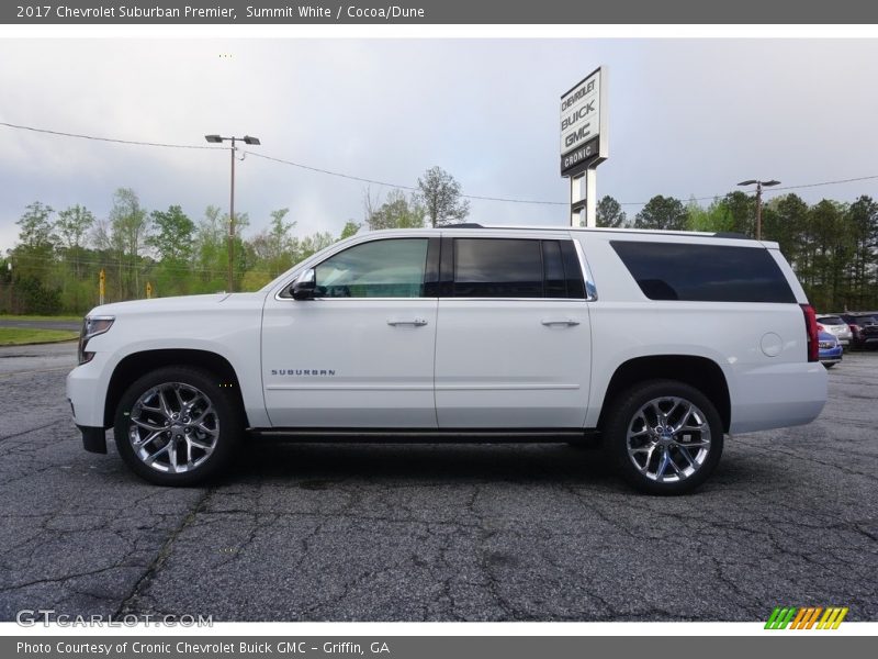 Summit White / Cocoa/Dune 2017 Chevrolet Suburban Premier