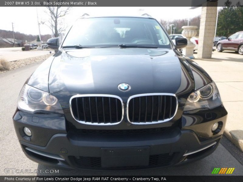 Black Sapphire Metallic / Black 2007 BMW X5 3.0si