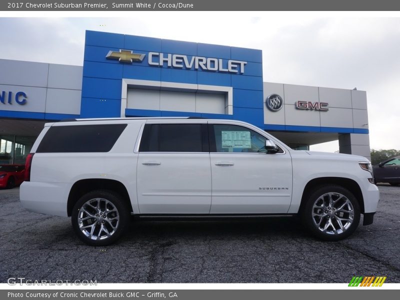 Summit White / Cocoa/Dune 2017 Chevrolet Suburban Premier