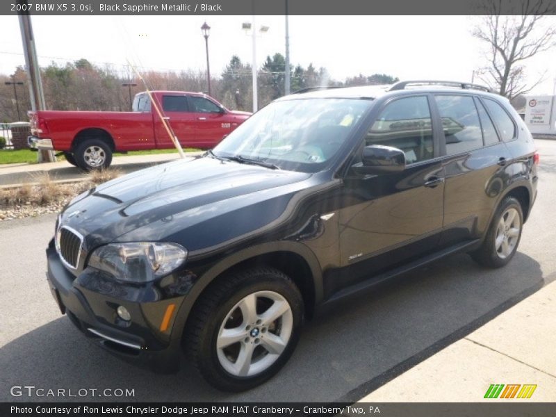 Black Sapphire Metallic / Black 2007 BMW X5 3.0si