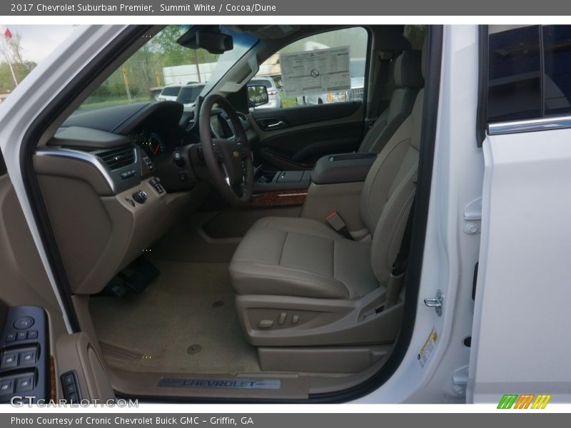 Summit White / Cocoa/Dune 2017 Chevrolet Suburban Premier