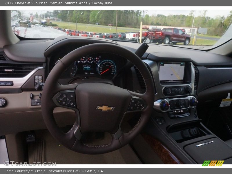 Summit White / Cocoa/Dune 2017 Chevrolet Suburban Premier