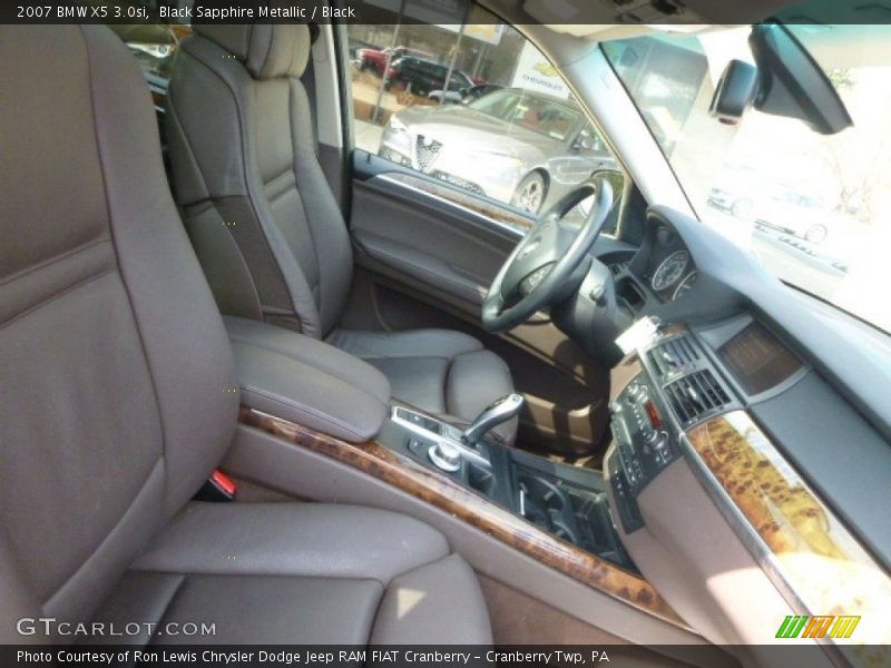 Black Sapphire Metallic / Black 2007 BMW X5 3.0si