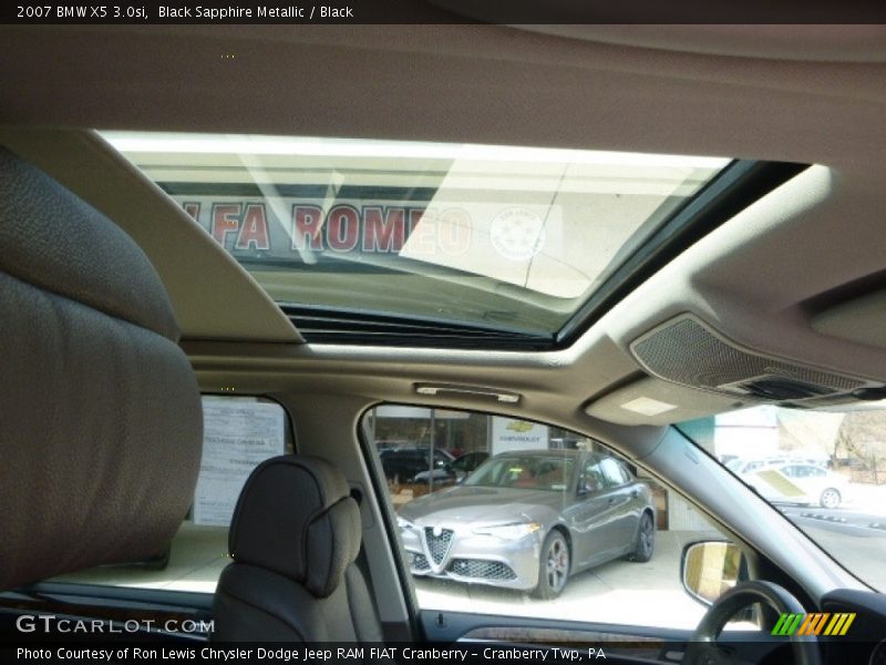 Black Sapphire Metallic / Black 2007 BMW X5 3.0si