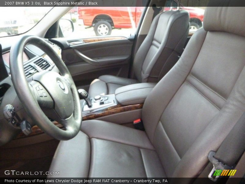 Black Sapphire Metallic / Black 2007 BMW X5 3.0si
